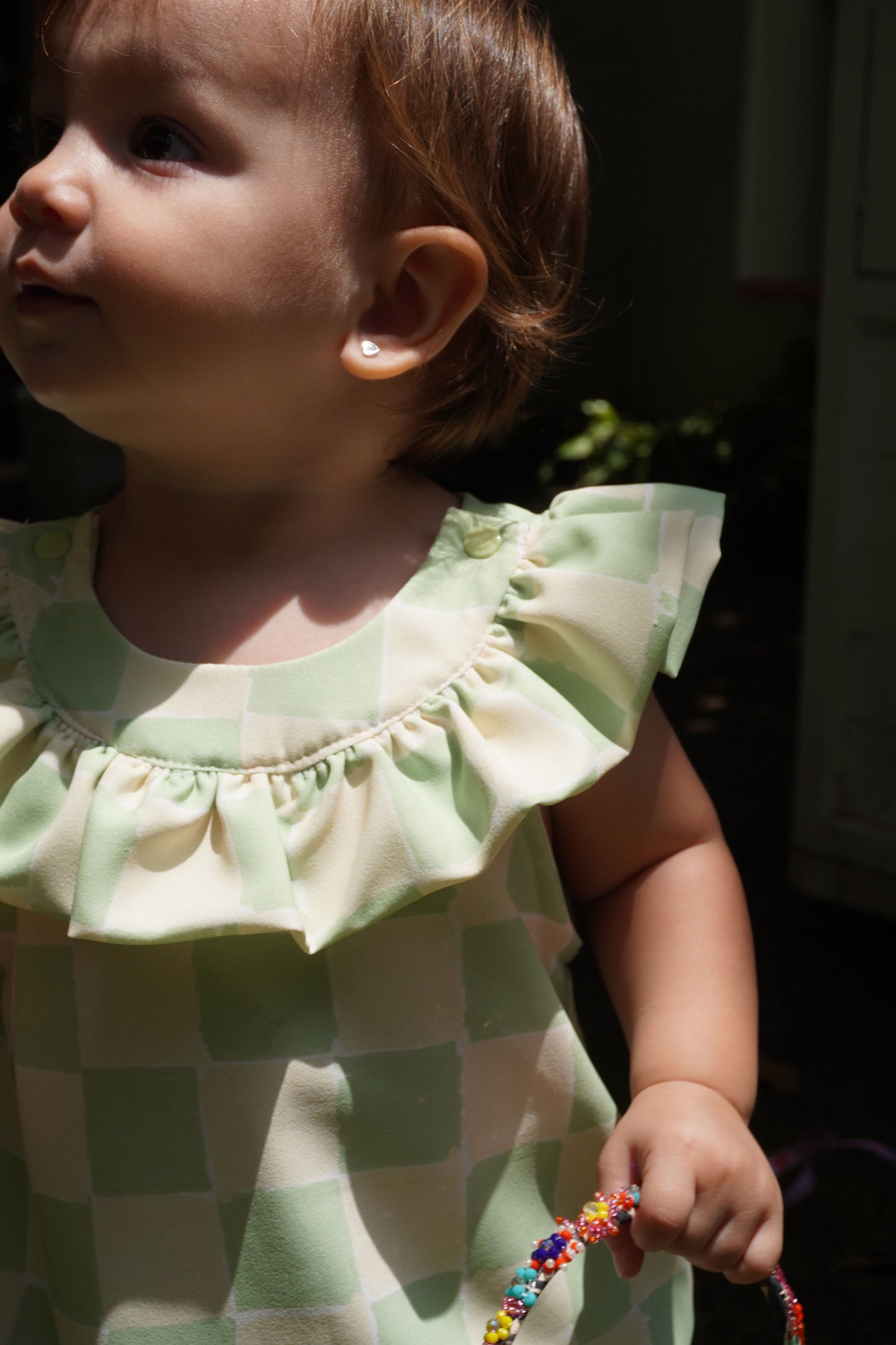 Green square onesie