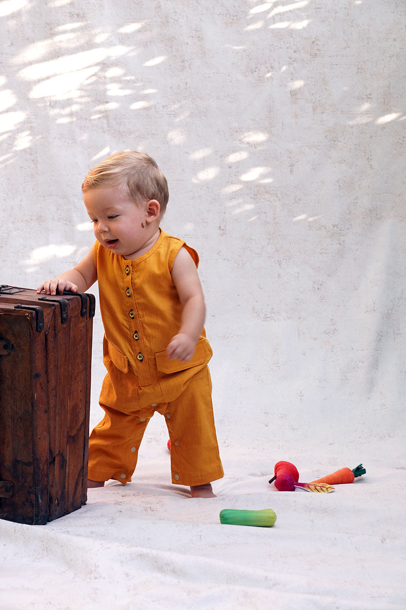 Mustard breeze romper