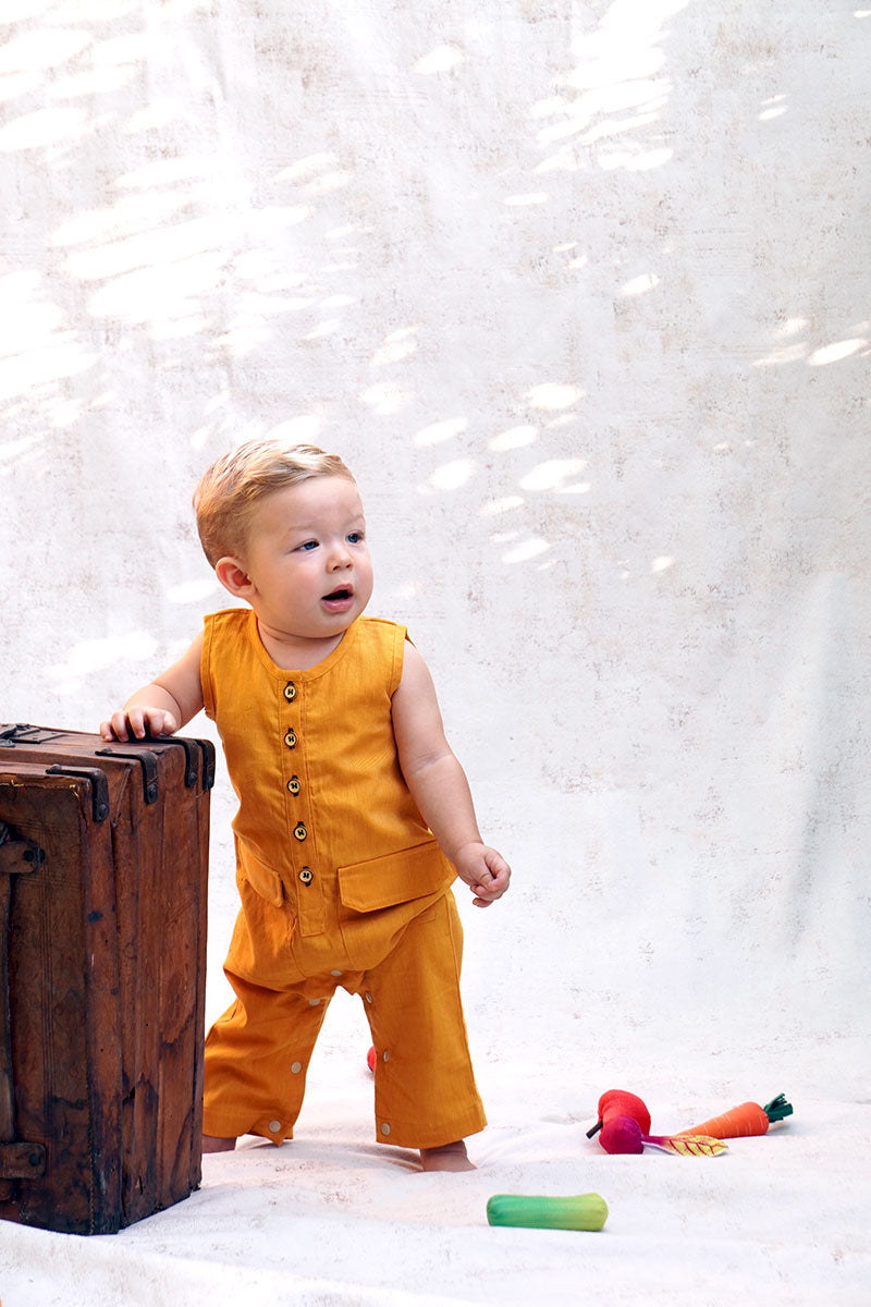 Mustard breeze romper