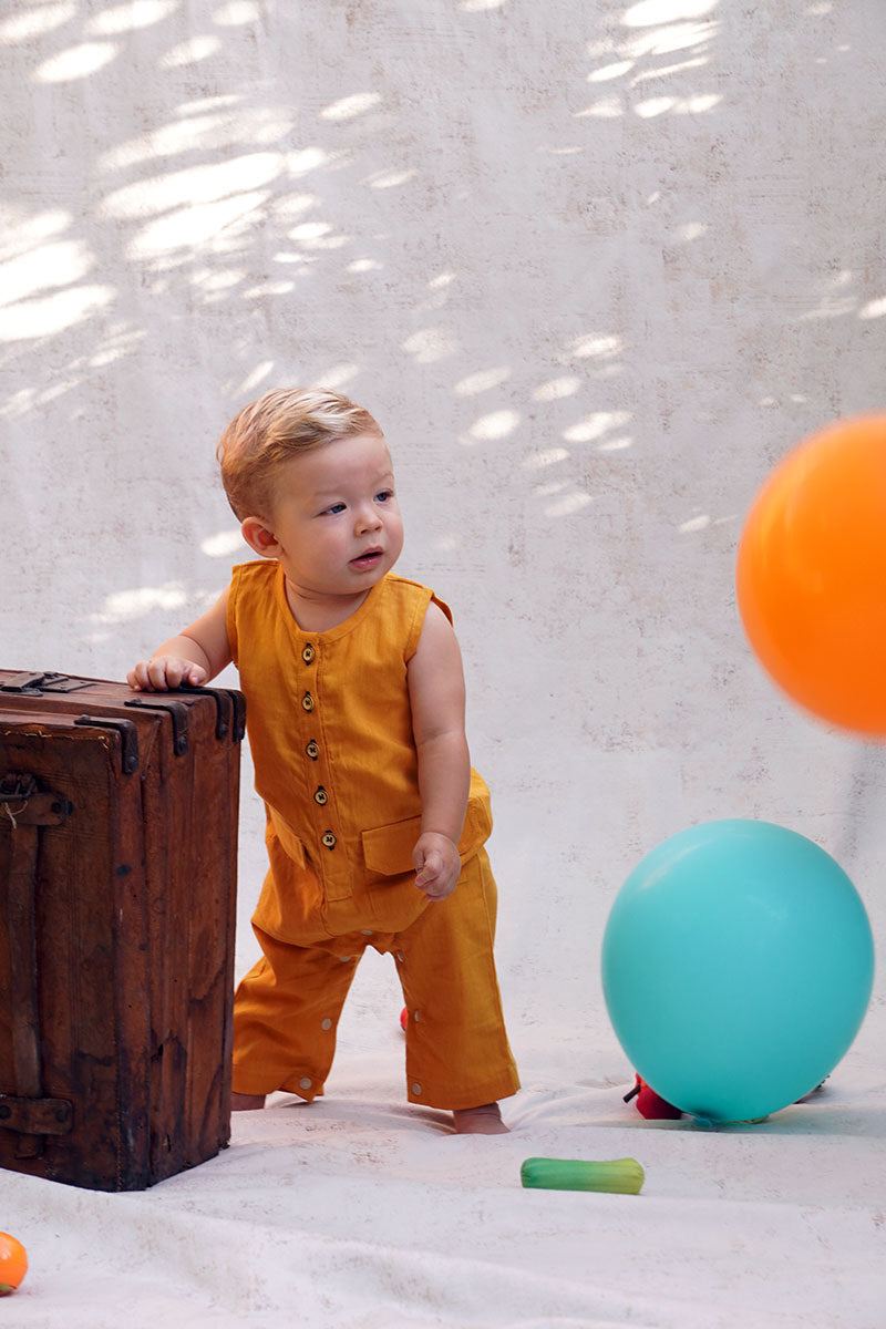 Mustard breeze romper
