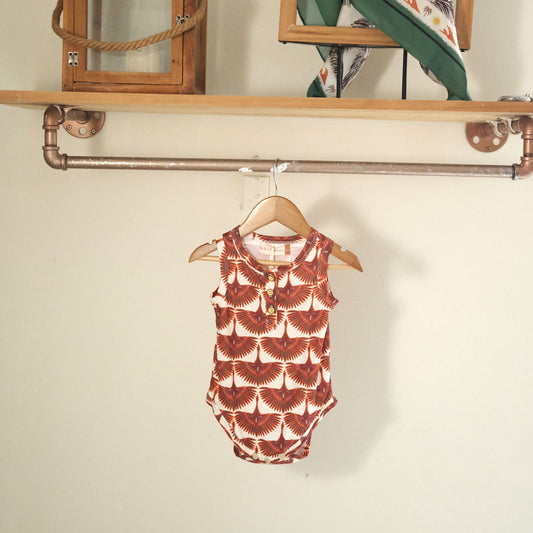 Red Herons romper - Lucky Last One