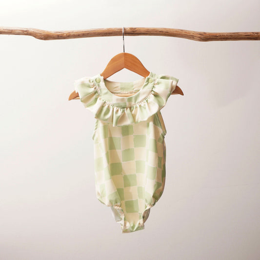 Green square onesie