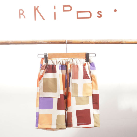 Block color short